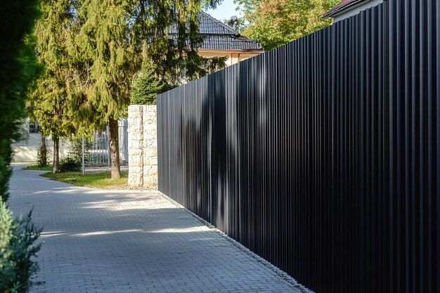 Ограждение из профнастила НС35 — объект 2